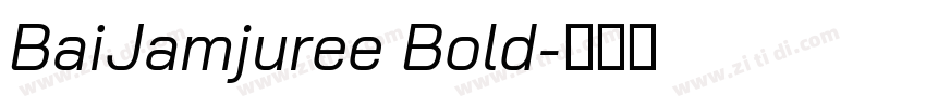 BaiJamjuree Bold字体转换